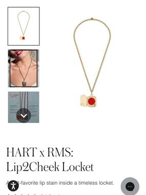 Lip2Cheek Locket Necklace HART x RMS